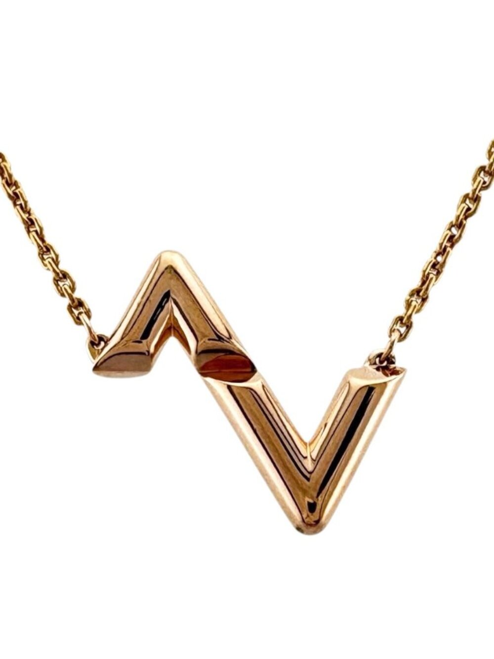 Louis Vuitton Vault Upside Down Necklace 18k Pink Gold